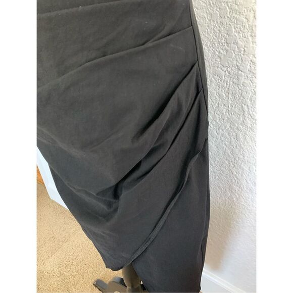 ASOS Design Cutout Halter Midi Dress Black Size 14 - Picture 9 of 12